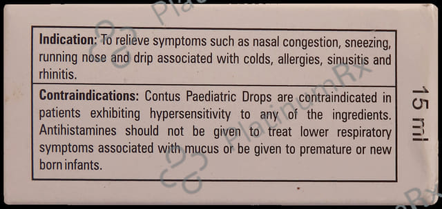 Contus Paediatric 1/2.5mg Oral Drops 15ml