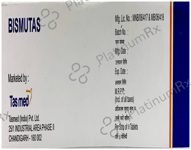 Bismutas 120mg Tablet 8s