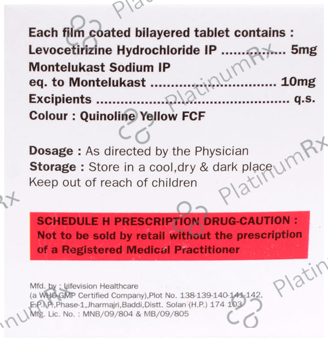 Citmont 5/10mg Tablet 10s
