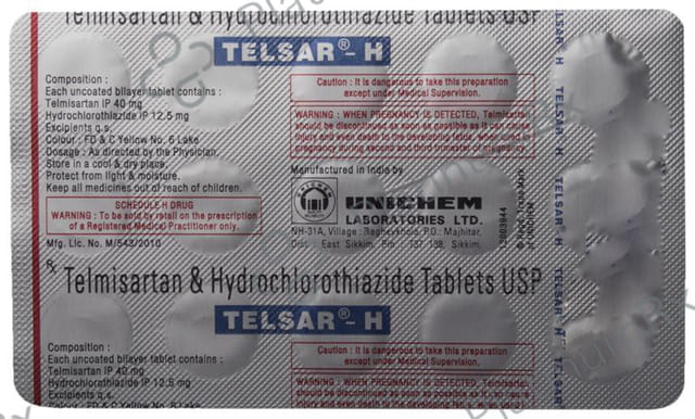 Telsar H 40/12.5mg Tablet 15s