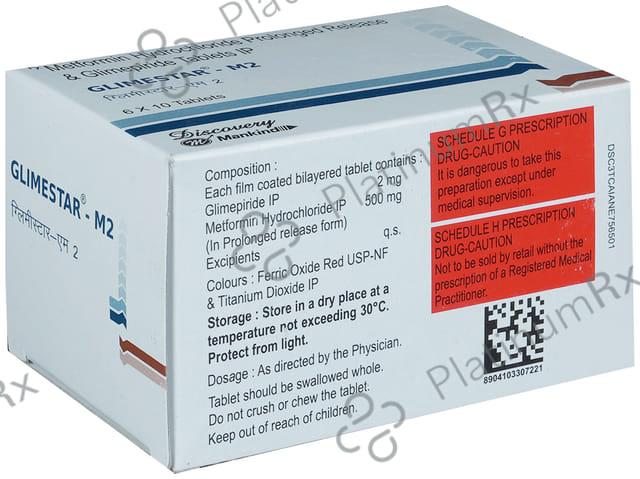 Glimestar M 2/500mg Tablet PR 10s