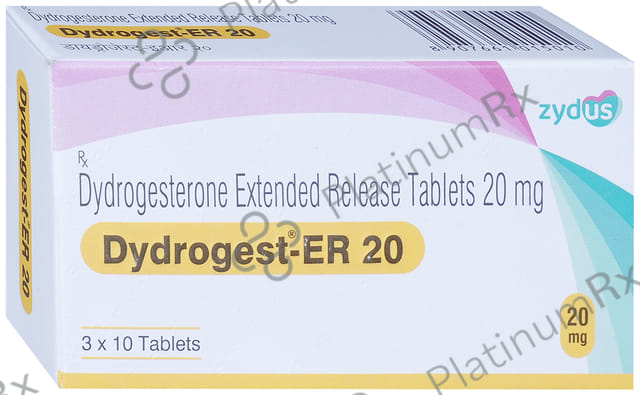 Dydrogest ER 20mg Tablet 10s