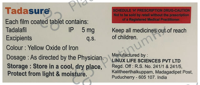Tadasure 5mg Tablet 10s