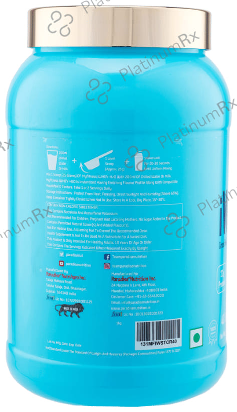 Myfitness iWhey - H2O Powder Strawberry Creme 1 kg