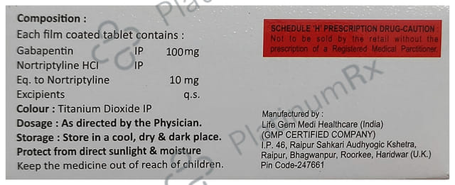 Gabistrol-NT 100 Tablet