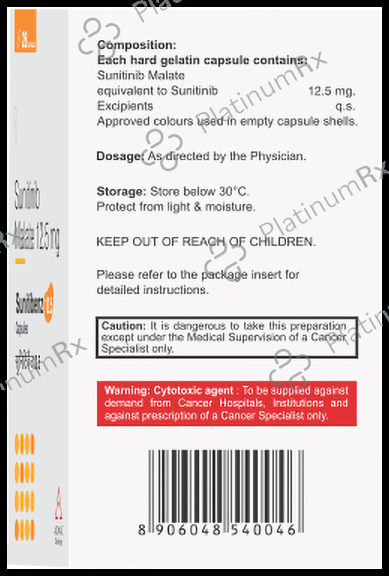 Sunitibenz 12.5mg Capsule 28s