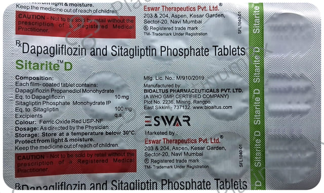 Sitarite D 10/100mg Tablet 15s