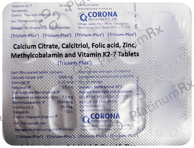 Tricium Plus Tablet 10s