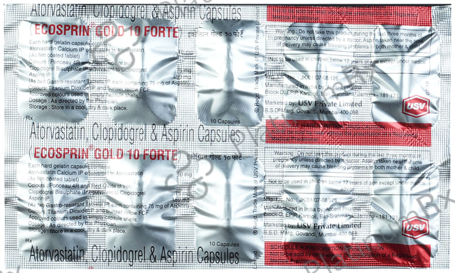 Ecosprin Gold Forte 150/10/75mg Capsule 10s