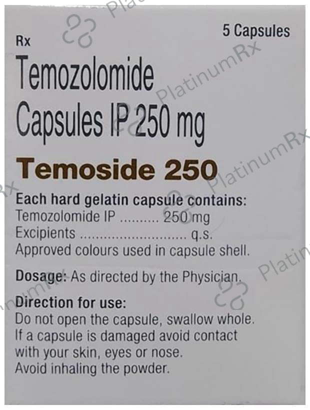 Temoside 250mg Capsule 5s
