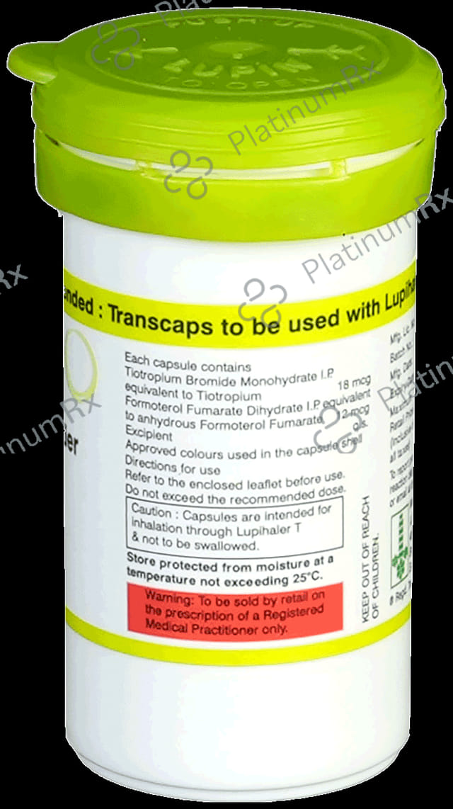 Tiomate 12/18mcg Transcaps 15s
