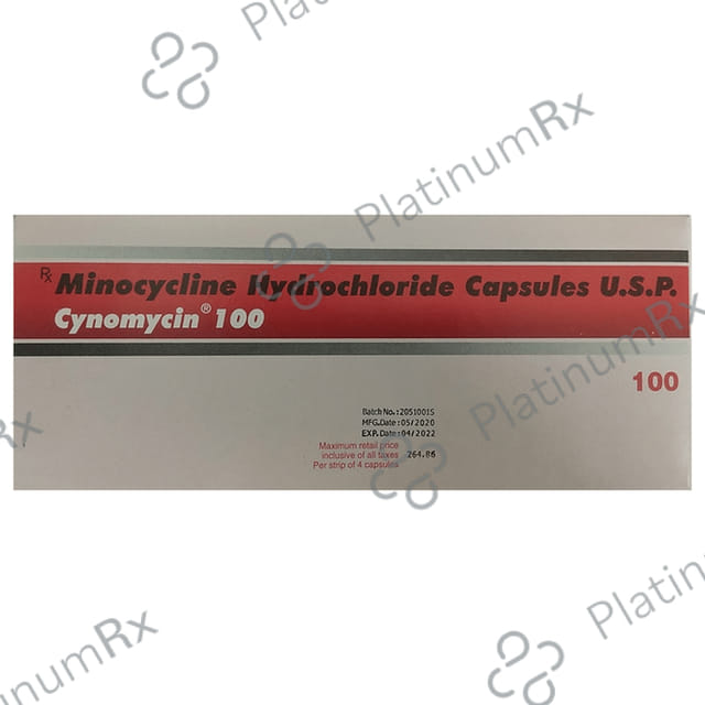 Cynomycin 100mg Capsule 4s