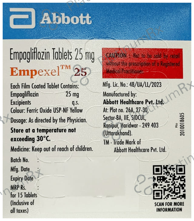 Empexel 25mg Tablet 15s