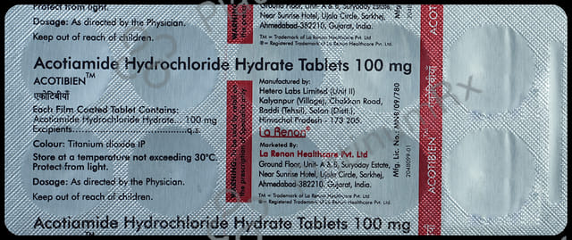 Acotibien 100mg Tablet 10s