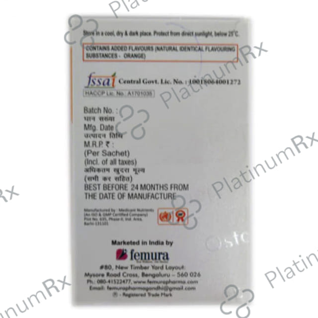 Osteopep Sachet Orange Flavour Sugar Free 15gm