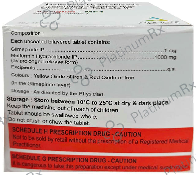 Apriglim MF 1 Tablet PR 15s