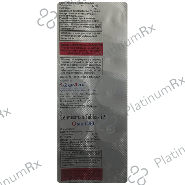 Qsart 80mg Tablet 10s