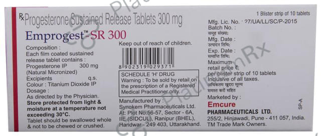 Emprogest SR 300 Tablet
