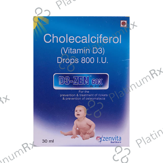 D3 Zen 60000IU Oral Drops 30ml