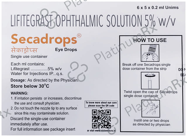 Secadrops Eye Drops 30X0.2ml