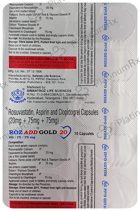 Rozadd Gold 20 Capsule 10s