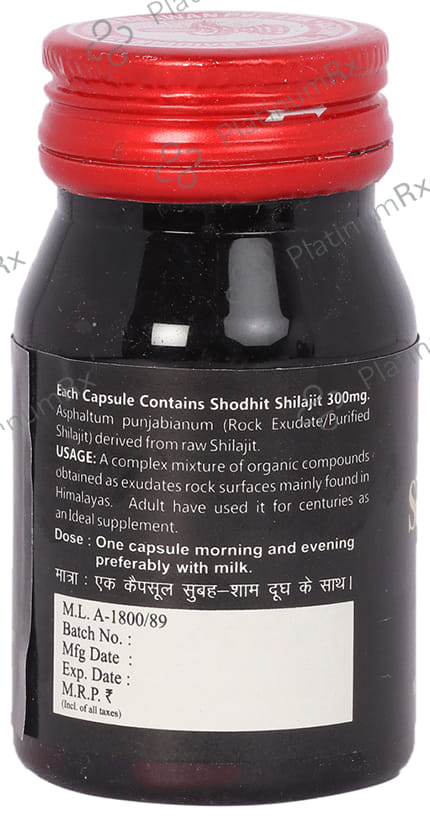 Baidyanath (Jhansi) Shodhit Shilajit Capsule 30s