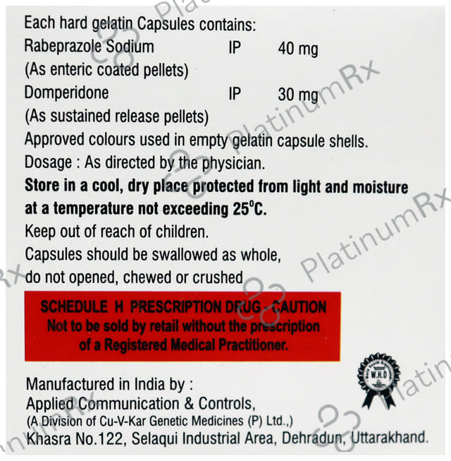 Rabinix Forte DSR 30/40mg Capsule 10s