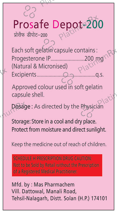 Prosafe Depot 200 Soft Gelatin Capsule