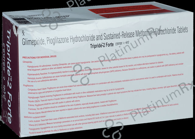 Tripride 2 Forte 2/1000/15mg Tablet SR 15s