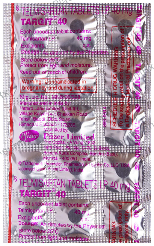 Targit 40mg Tablet 15s