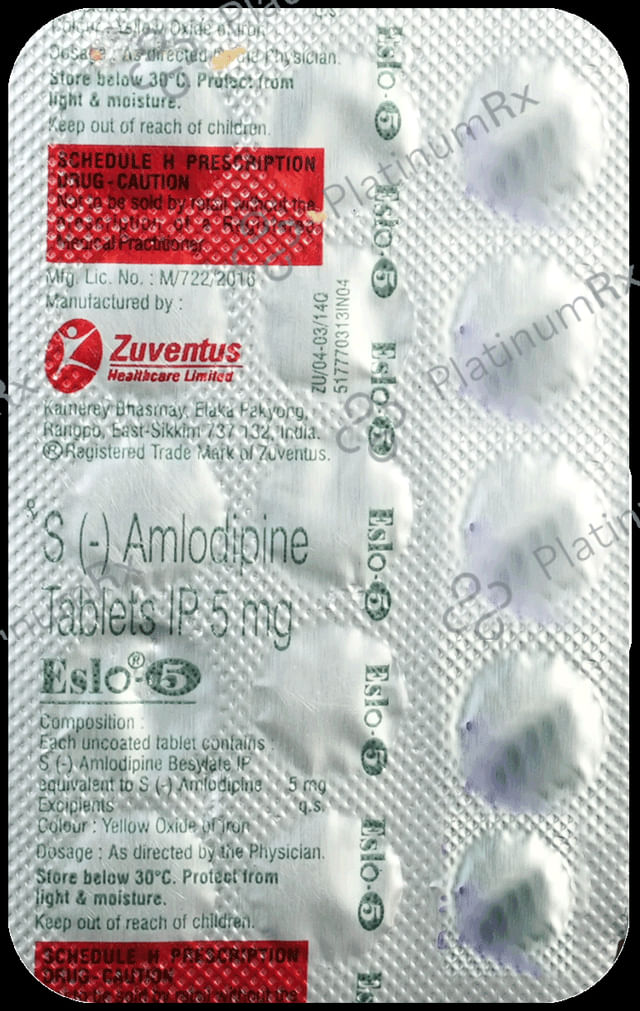 Eslo 5mg Tablet 15s