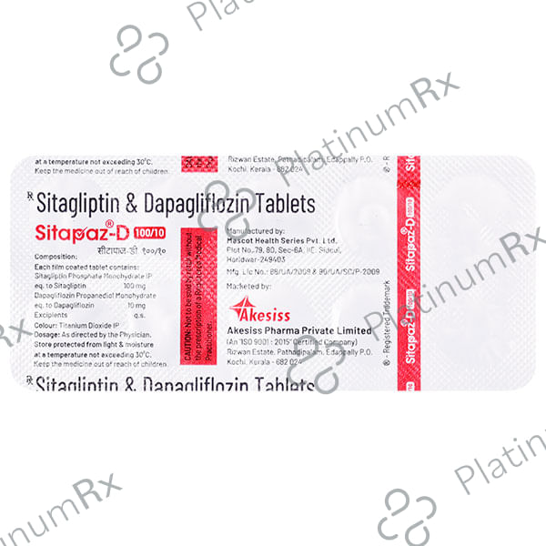 Sitapaz D 100/10mg Tablet 10s
