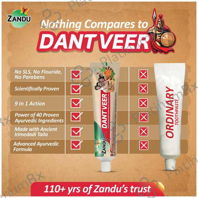 Zandu Dant Veer Toothpaste 400 gm