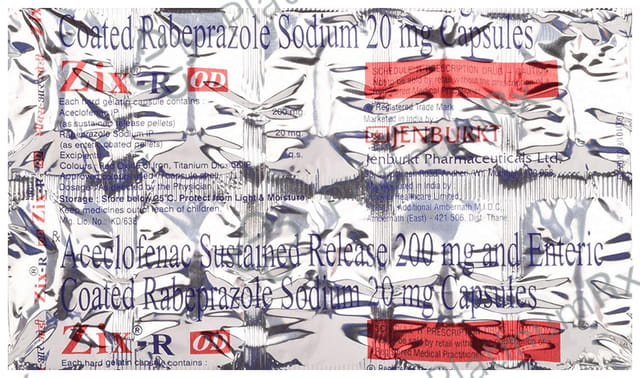 Zix R OD 200/20mg Capsule SR 10s