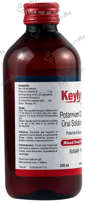 Keylyte Syrup Mixed Fruit Sugar Free 200ml