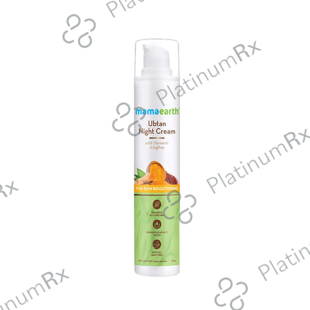 Mamaearth Ubtan Night Cream - Paraben & Silicone-Free - For All Skin Types