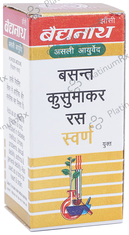 Baidyanath (Jhansi) Basant Kusumakar Ras with Gold Tablet 25 tablets