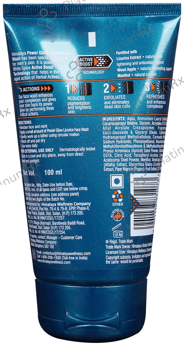 Himalaya Men Power Glow Licorice Face Wash