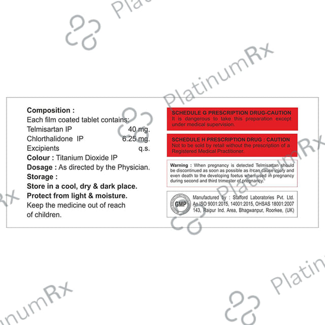 Telmend-CH 6.25 Tablet