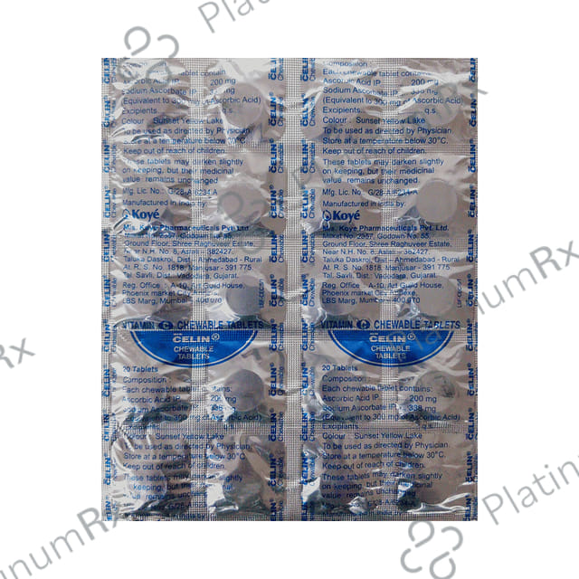 New Celin Chewable Tablet 20s