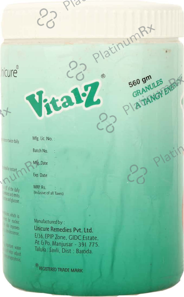 Vital Z Orange Flavour Oral Powder Energy Drink 560gm
