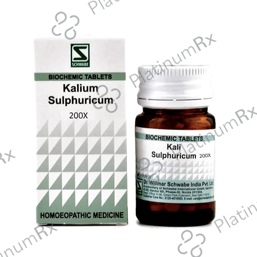 Dr Willmar Schwabe India Kali Sulphuricum Biochemic Tablet 200X 20 gm