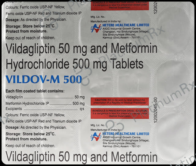 Vildov M 500mg/50mg Tablet