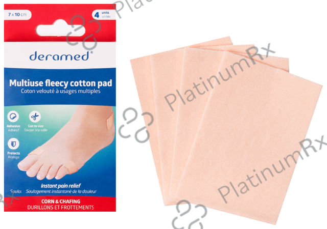 Deramed Multiuse Fleecy Cotton Pad 7cm x 10cm