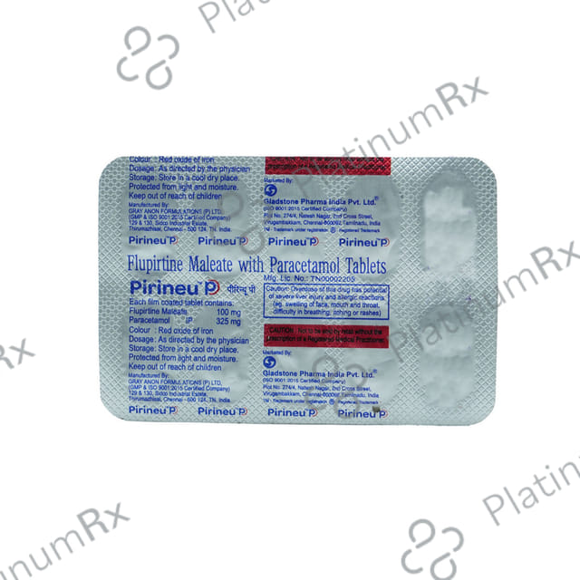Pirineu P 100/325mg Tablet 10s