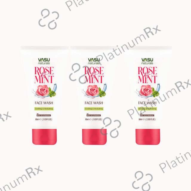 Vasu Natural Rose Mint Face Wash (60ml Each)