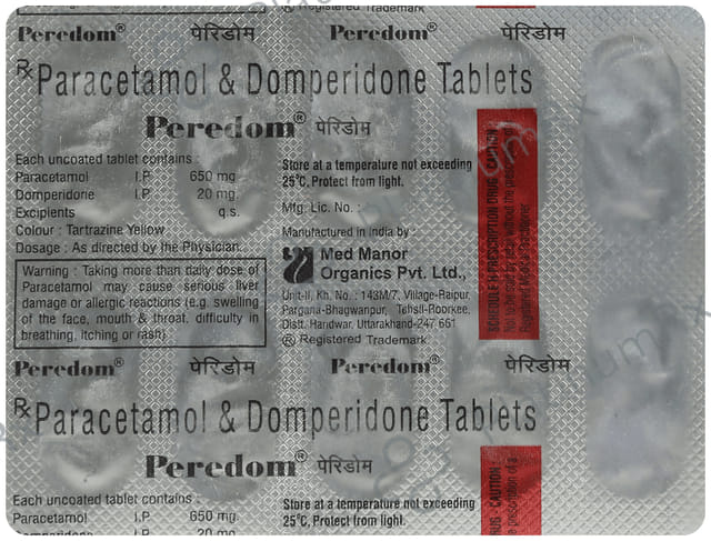 Peredom 20/650mg Tablet 10s
