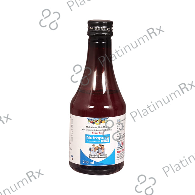 Nutrapure Syrup Sugar Free