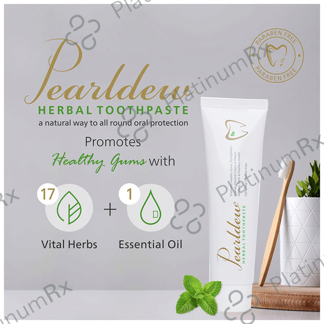 Pearldew Herbal Toothpaste (100gm Each) 1 Tube