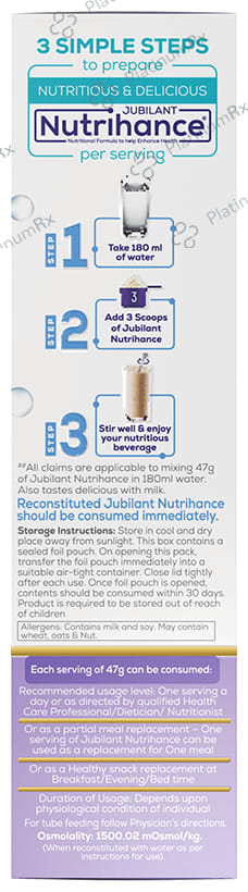 Jubilant Nutrihance Vanilla Powder 200gm